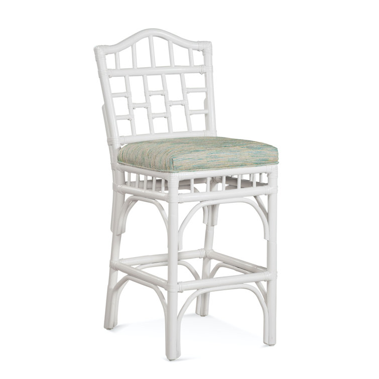 White chippendale on sale counter stool